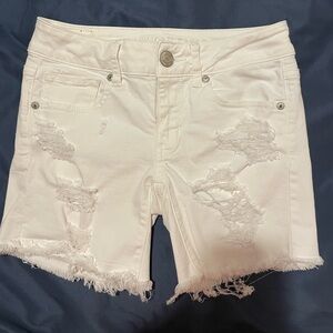American Eagle Outfitters White Jean Shorts